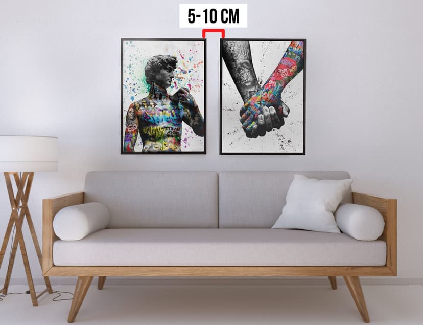 Espaçamento entre dois quadros