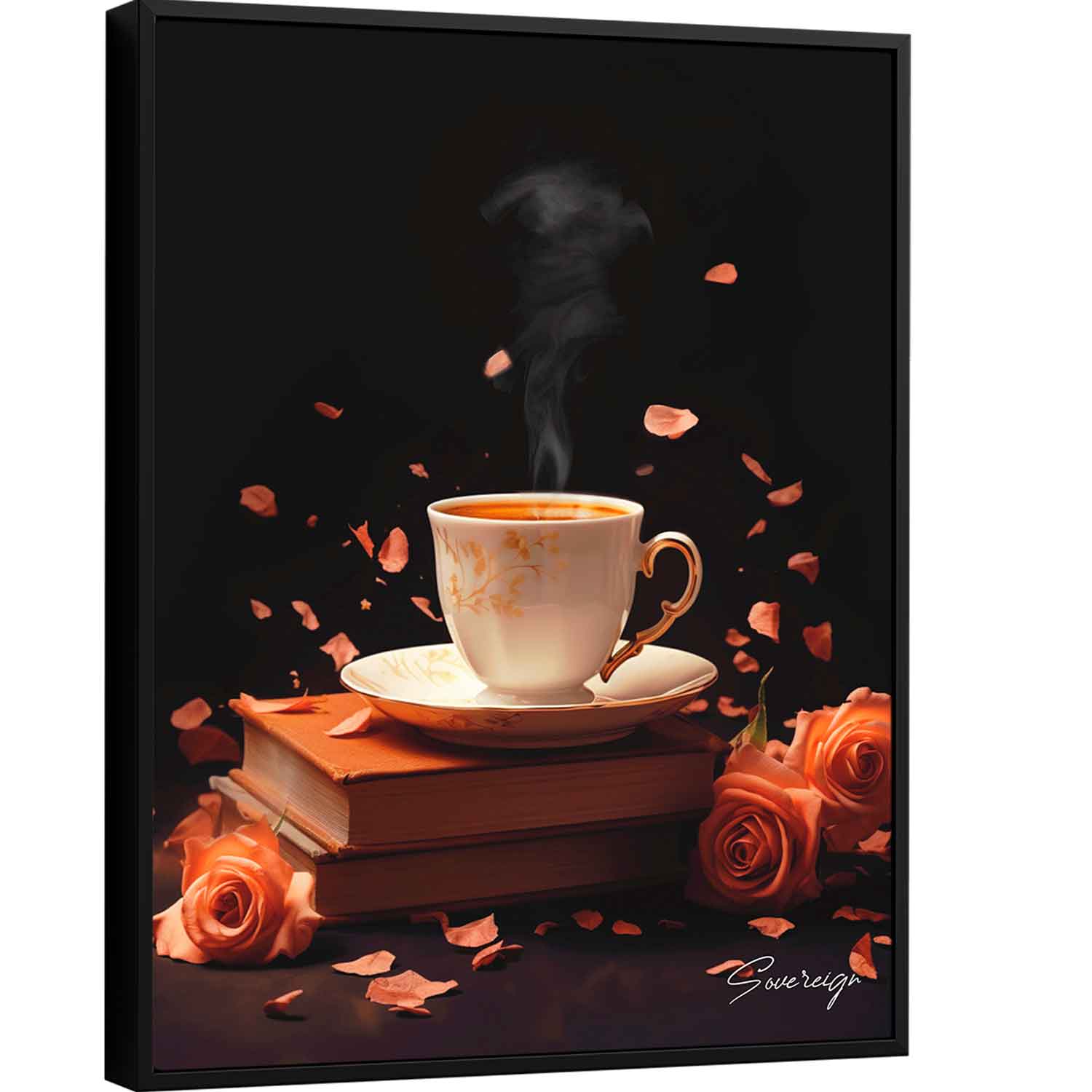 Quadro Café e Romance