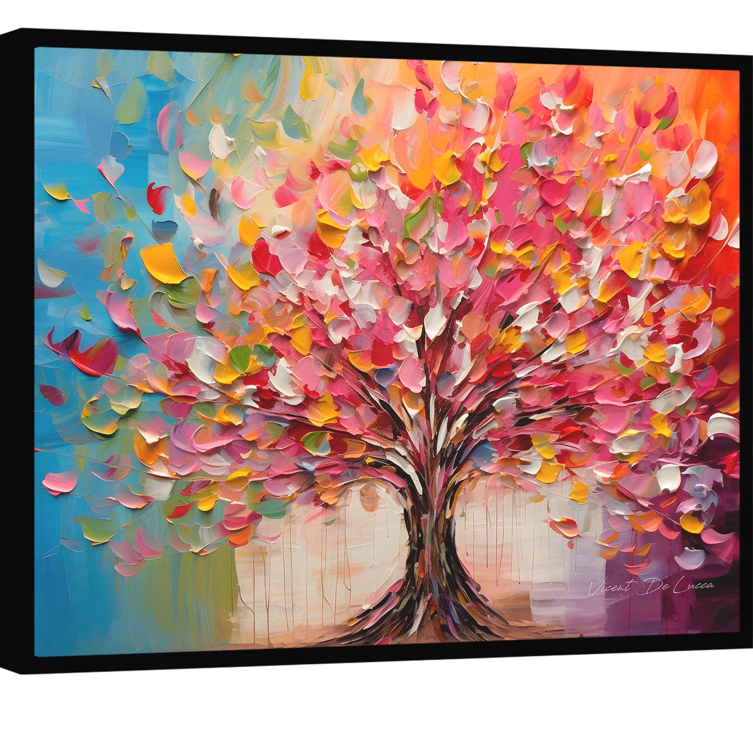 Quadro Árvore Explosão de Cores