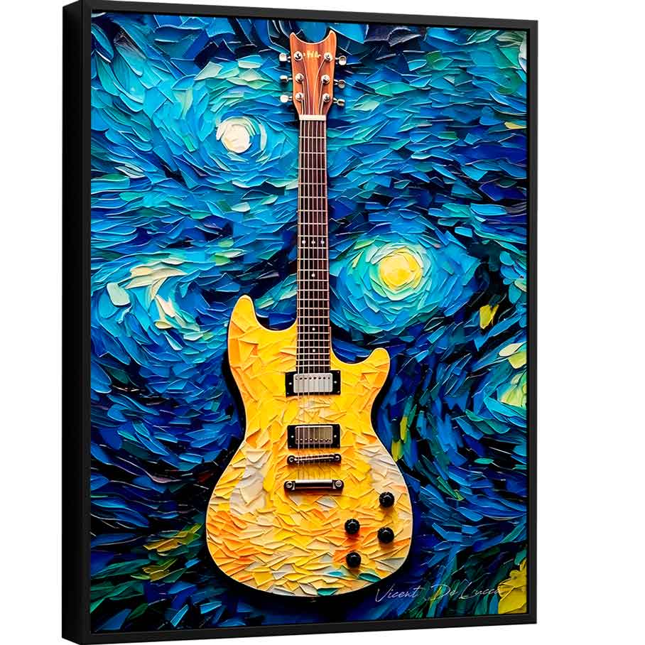 Quadro Guitarra Estrelada