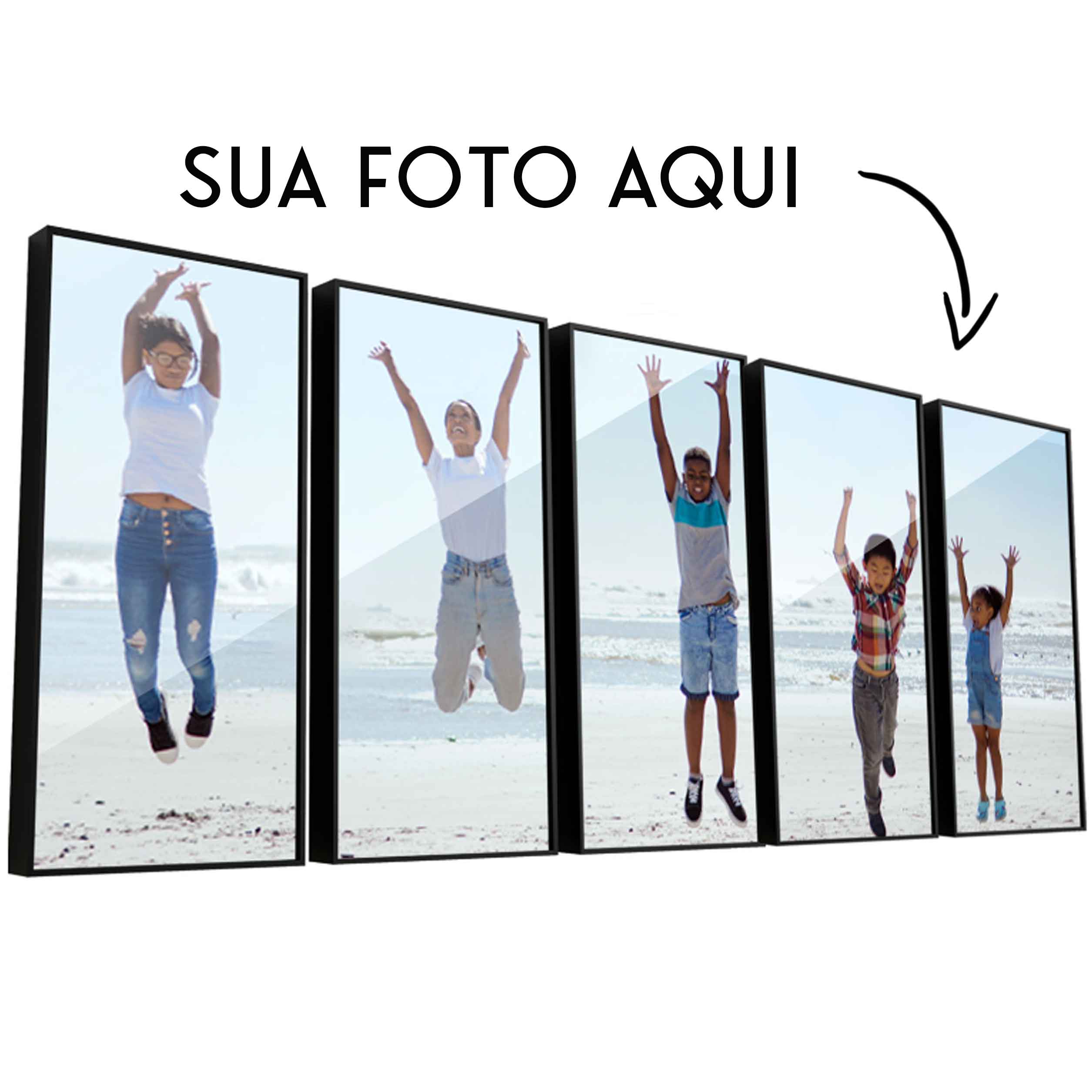 Quadro Personalizado – 5 Peças Iguais
