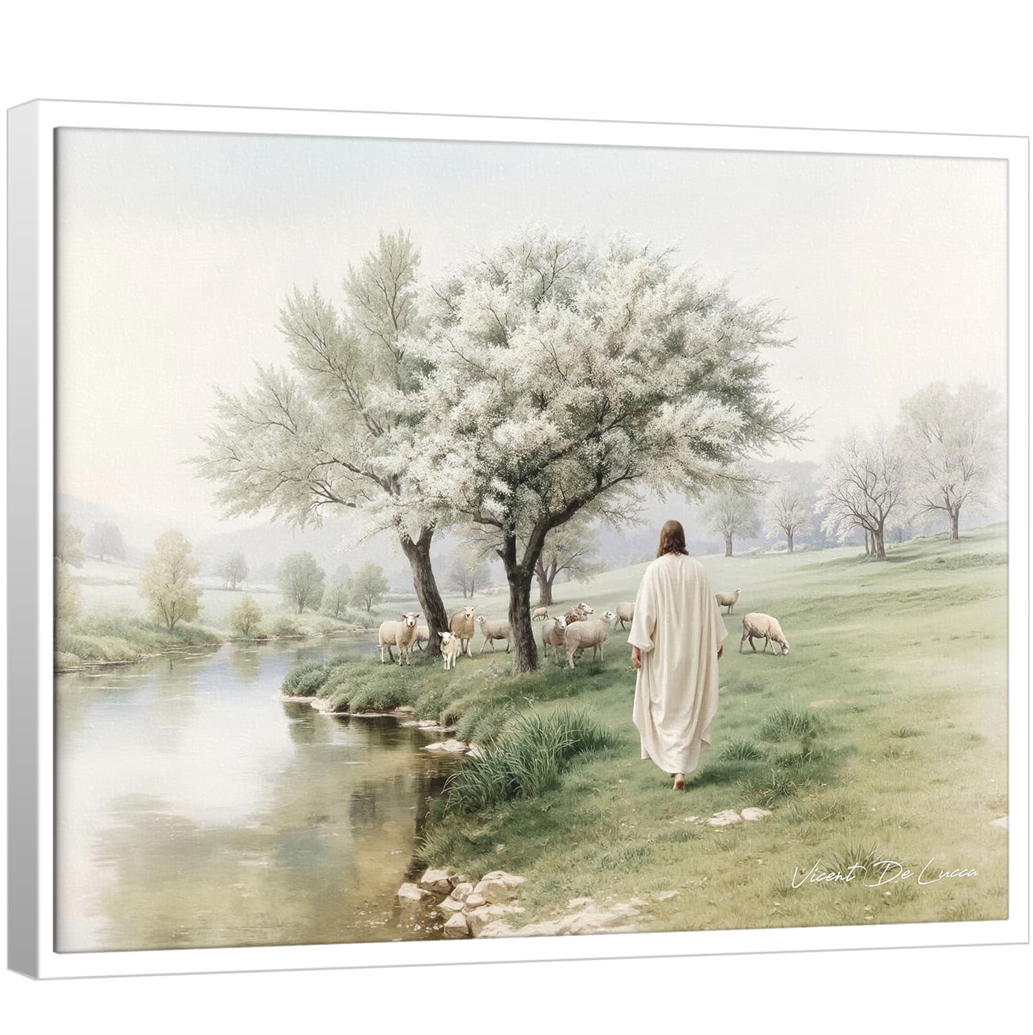 Quadro O Pastor da Paz – Coleção Minimalista