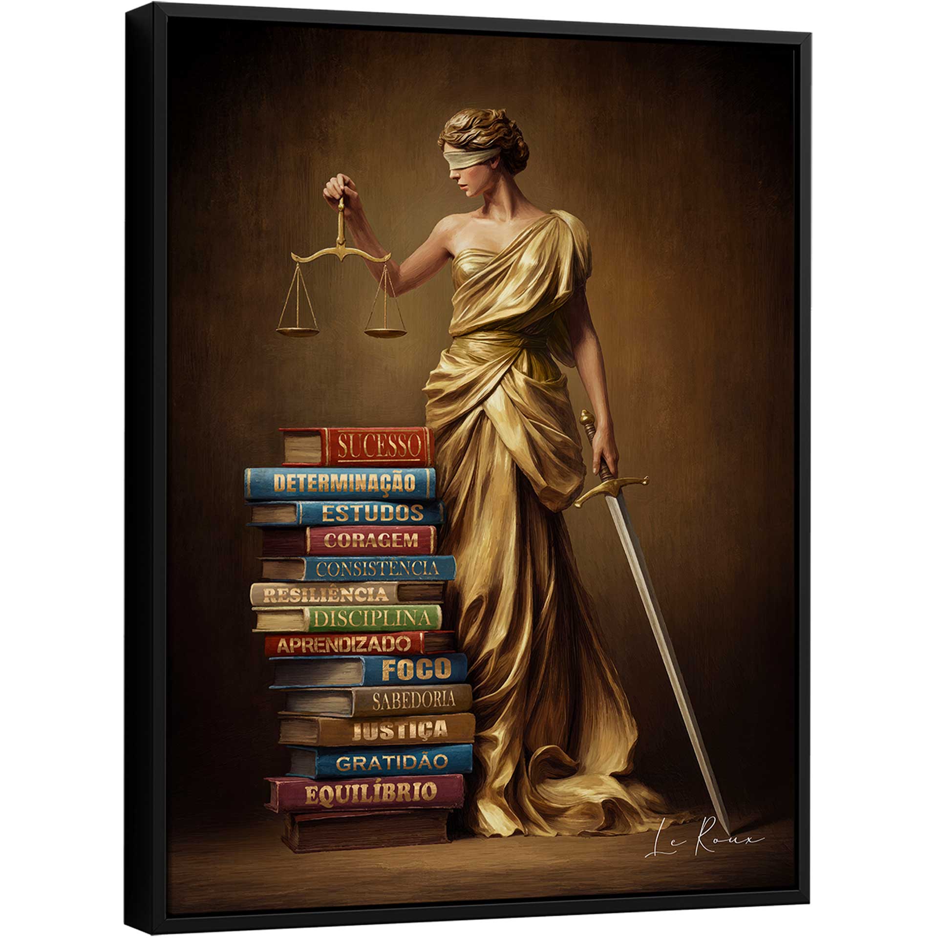 Quadro Conhecimento da Deusa da Justiça